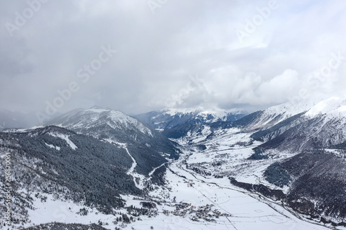 Mountain valley in Svaneti Georgia