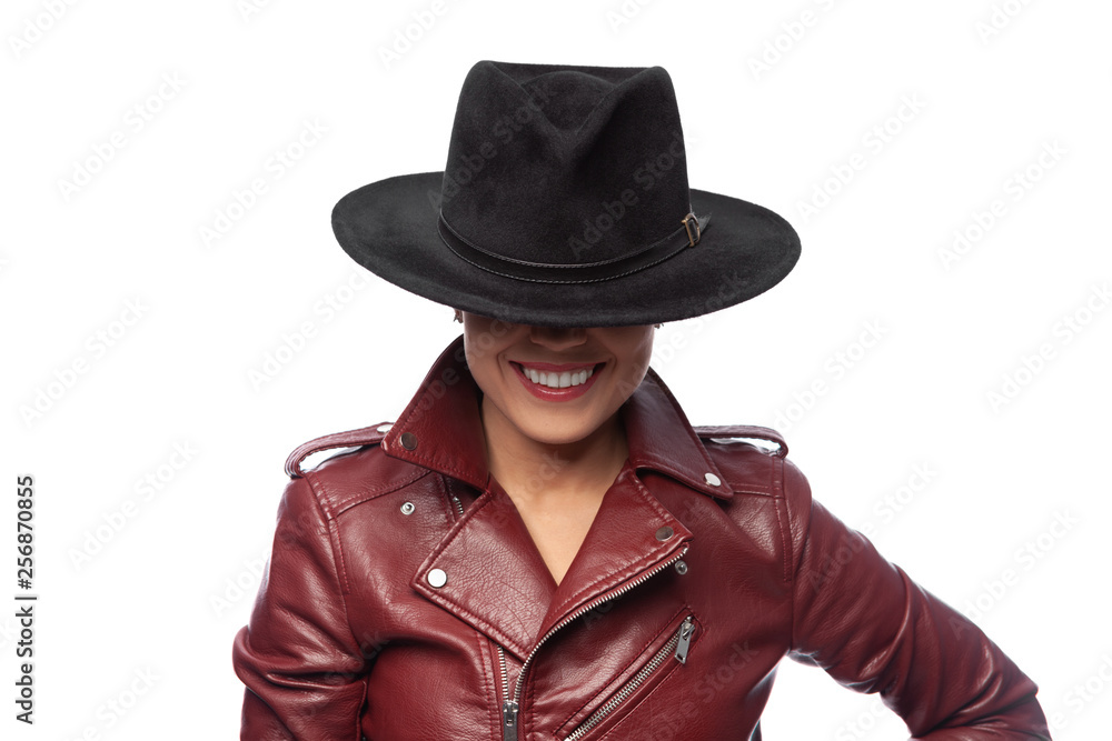 Beautiful laughing woman on a white background is isolated. Beautiful laughing woman on a white background is isolated.