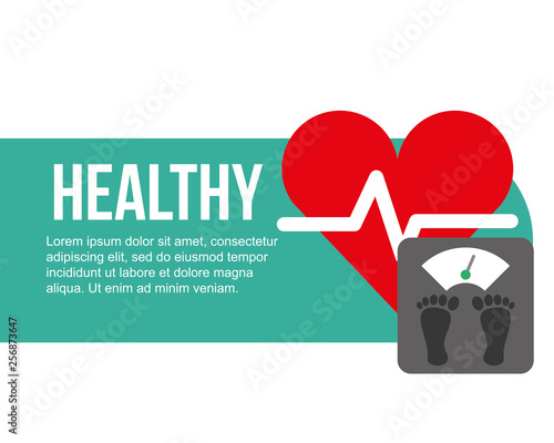 weight scale and heartbeat healthy photo