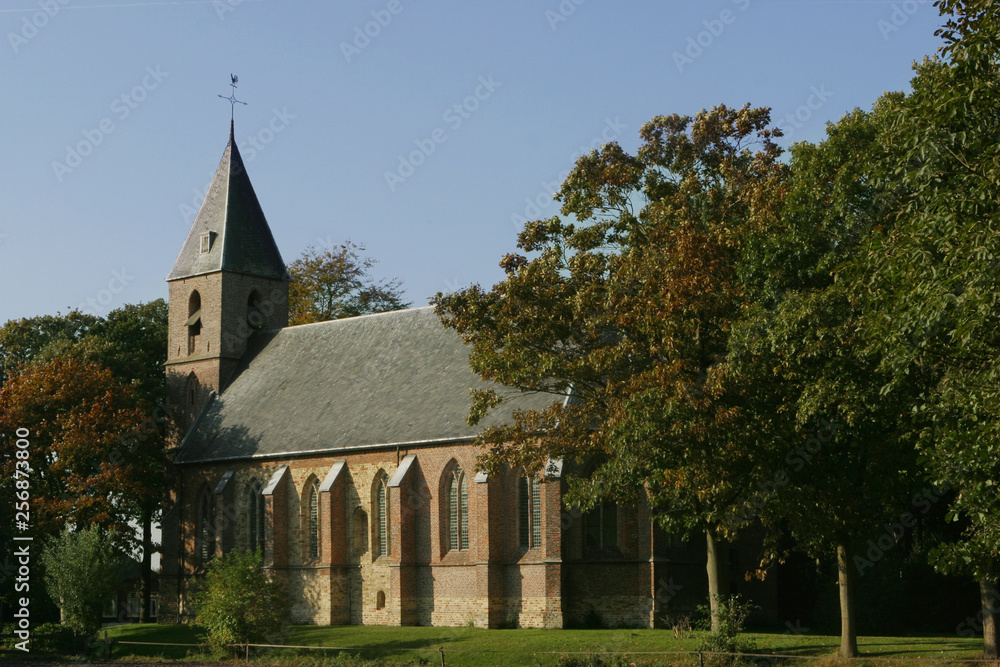 Church Ruinerwold Drente Netherlands. Middle ages Blijdenstein Church Ruinerwold Drente Netherlands. Middle ages Blijdenstein