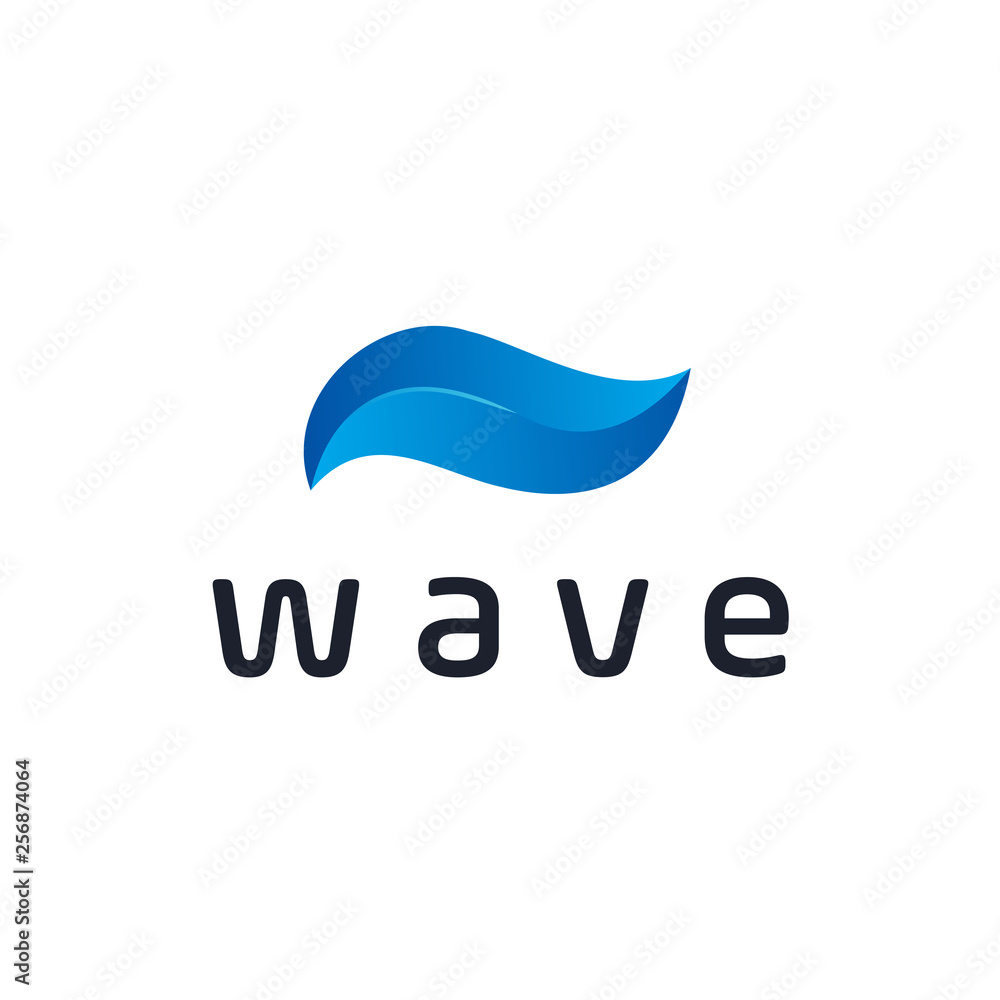 Abstract wave logo design template Abstract wave logo design template