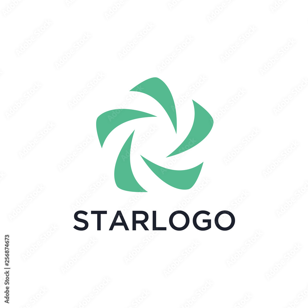 Abstract star logo icon design template elements Abstract star logo icon design template elements