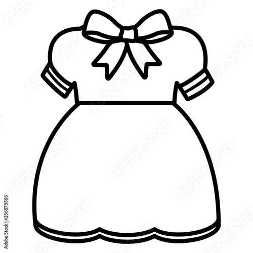 cute girl dress icon