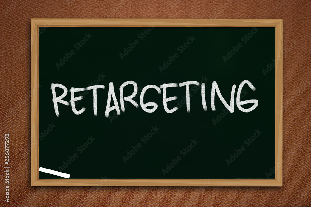 Fototapeta premium Retargeting. Business Marketing Words Typography Concept
