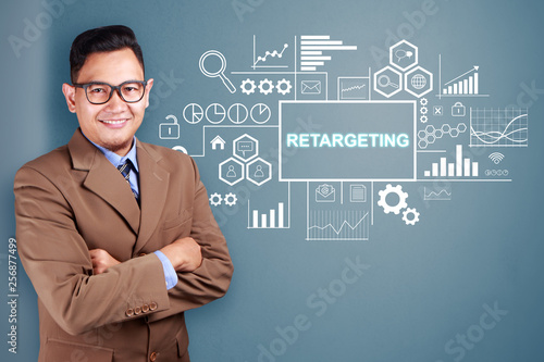Retargeting. Business Marketing Words Typography Concept photo