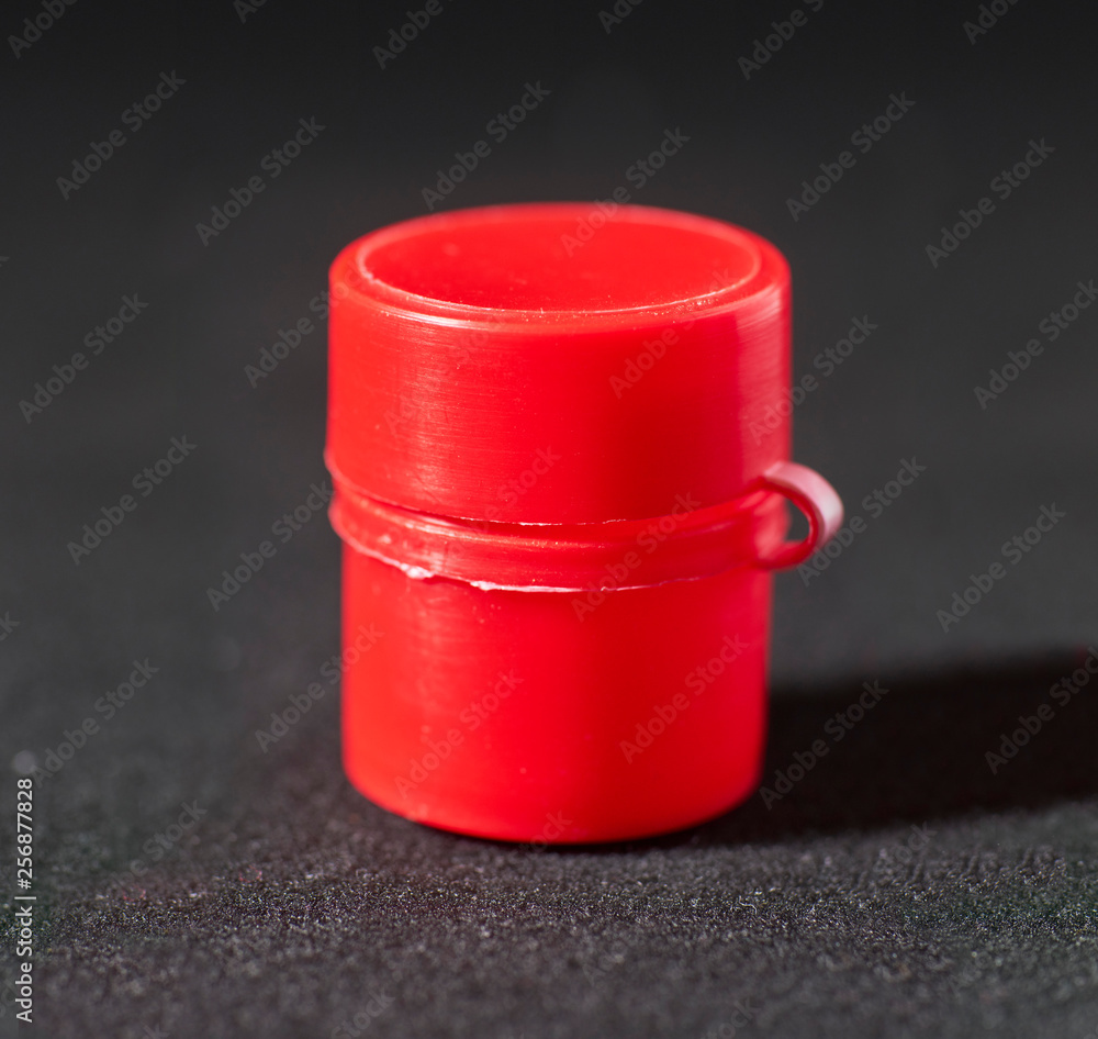 Plastic Film Canisters on dark background for 35mm film photography