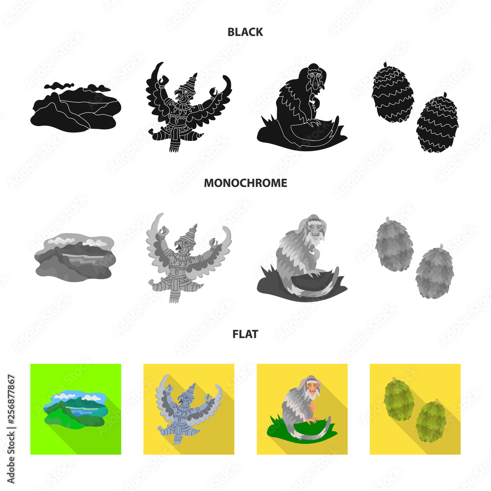 Isolated object of and travel icon. Collection of and traditional stock vector illustration. Isolated object of and travel icon. Collection of and traditional stock vector illustration.