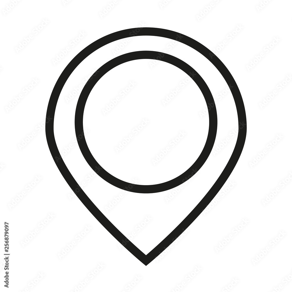 Location vector icon, placeholder symbol. PLACEHOLDER ICON