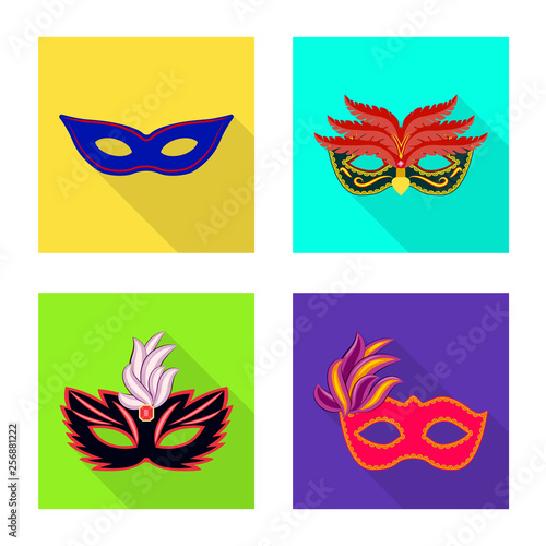 Vector design of luxury and celebration icon. Collection of luxury and hide  stock symbol for web.