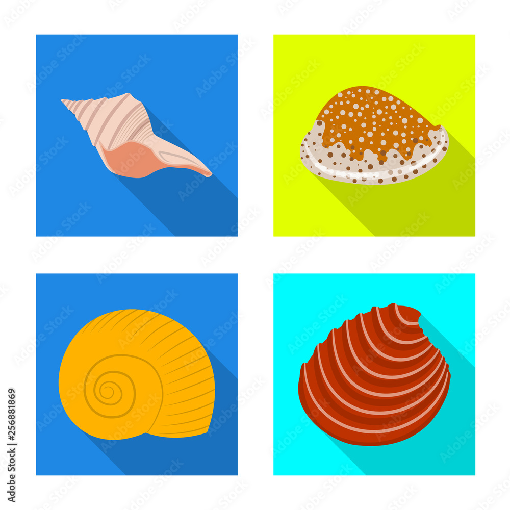 Vector design of animal and decoration symbol. Set of animal and ocean stock vector illustration. Vector design of animal and decoration symbol. Set of animal and ocean stock vector illustration.