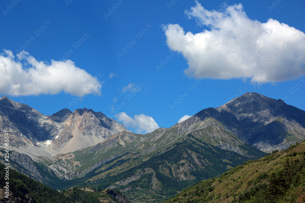 Obraz premium the Alps Mountain in the border between Italy and France