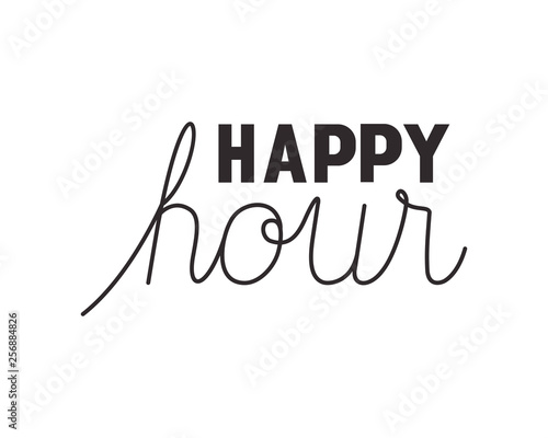 happy hour label icon