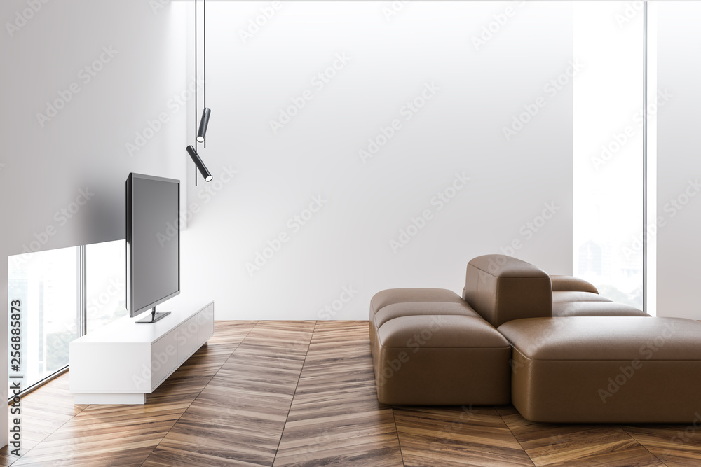 Grey concrete wall in a modern lovely living room sofa interior. 3d render. Grey concrete wall in a modern lovely living room sofa interior. 3d render.