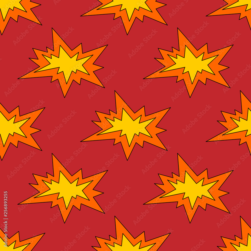 Boom seamless pattern Boom seamless pattern