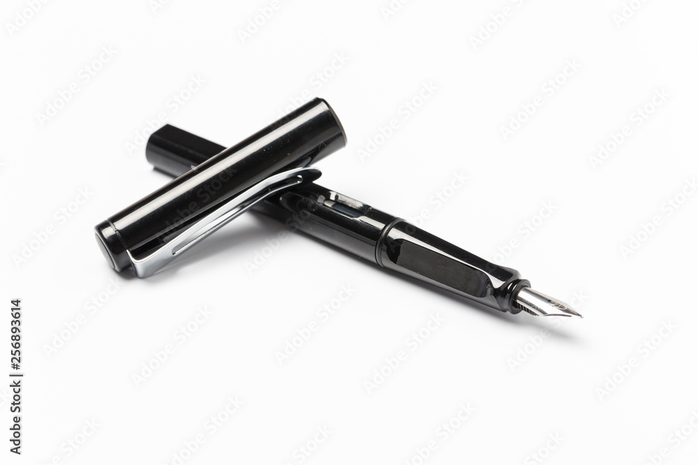 Fountain pen isolated on white background Fountain pen isolated on white background