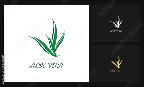 grass aloe vera logo