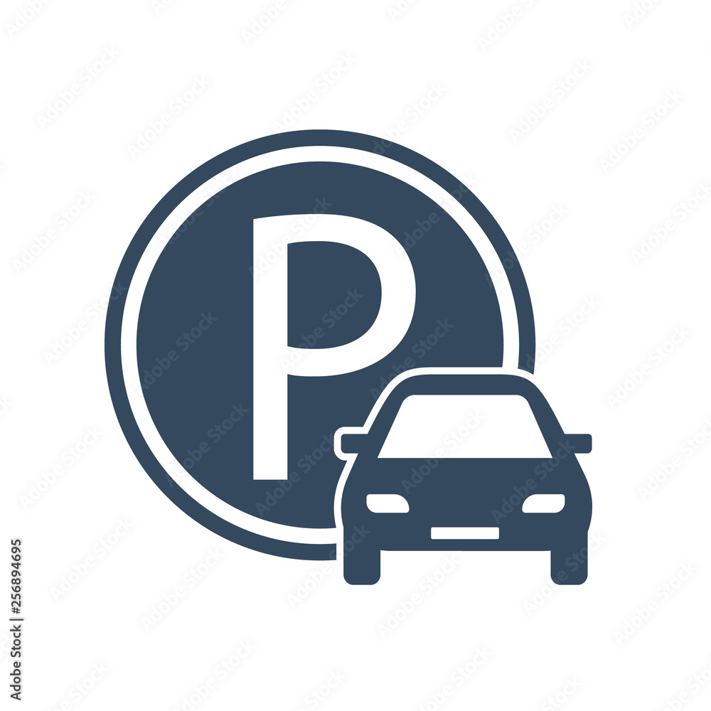 Parking zone. Sign parking for cars. Parking space. Vector illustration. Parking zone. Sign parking for cars. Parking space. Vector illustration.