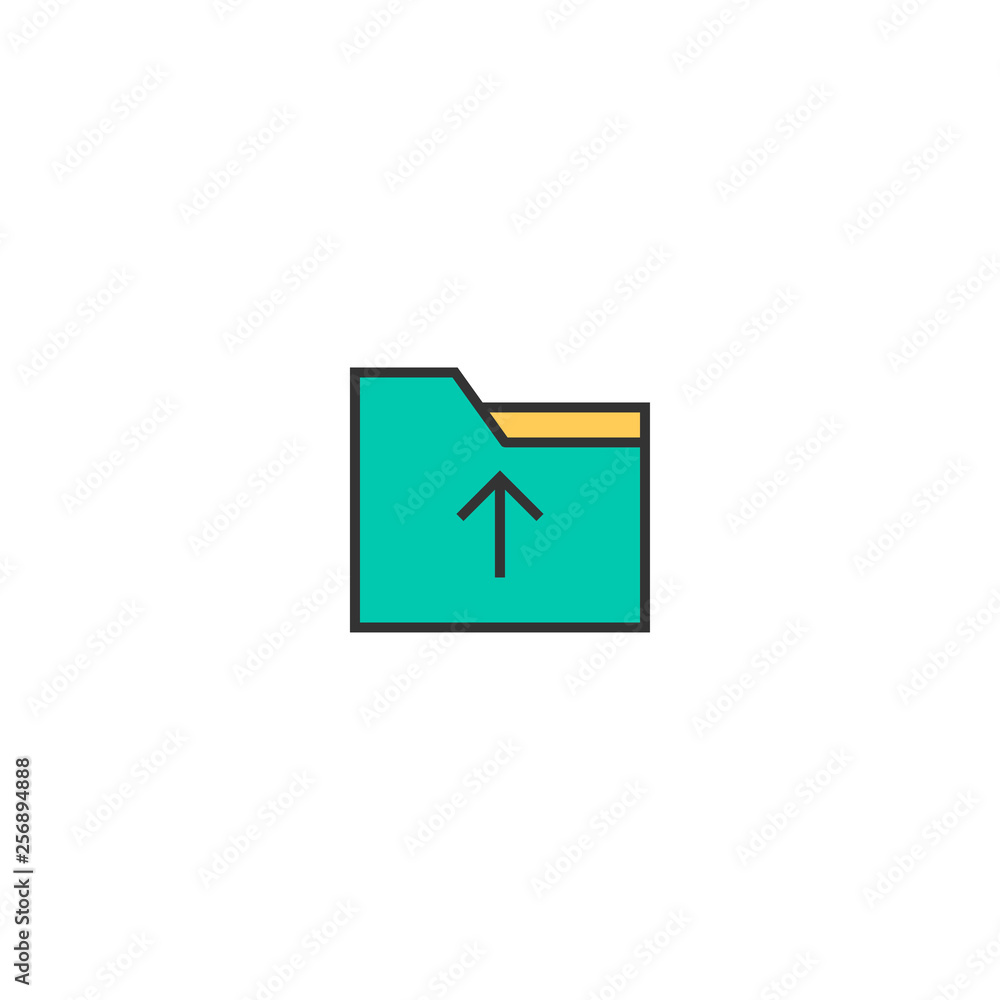 Folder icon design. Essential icon vector design Folder icon design. Essential icon vector design