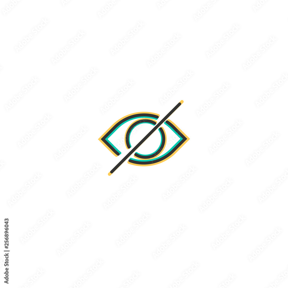 Hide icon design. Essential icon vector design Hide icon design. Essential icon vector design