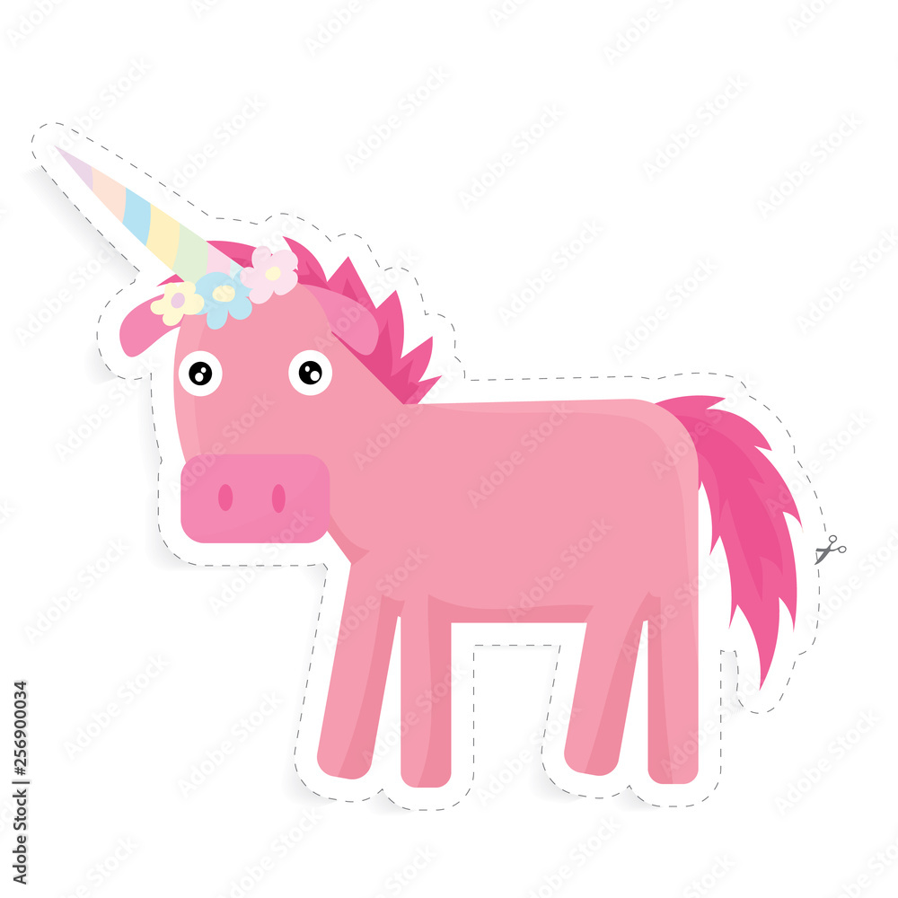 sticker unicorn vector sticker unicorn vector