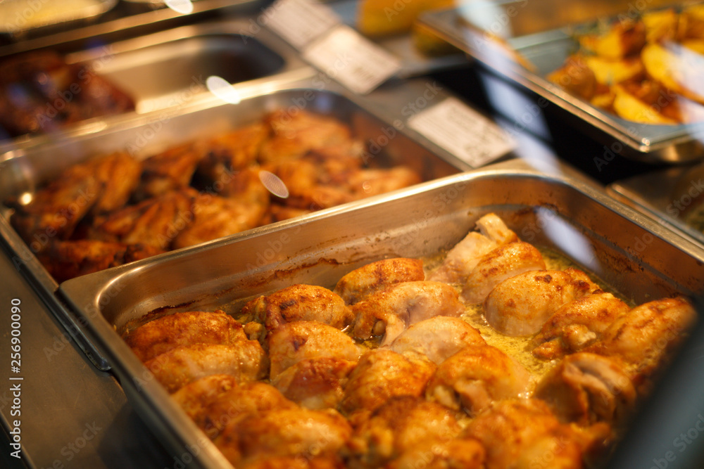 cutlets lunch on the counter close-up