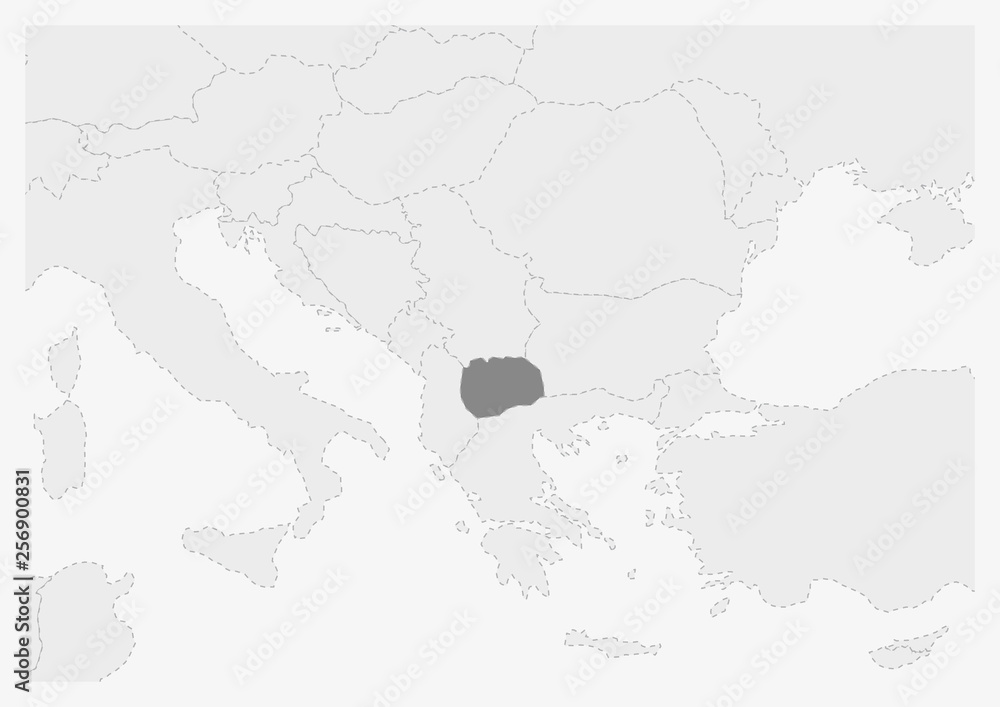 Map Of Europe With Highlighted Macedonia Map Stock Vector Adobe Stock 1000 F 256900831 HeUIovHtlF1rHZyQbPqe7nXfDXz9emXB 
