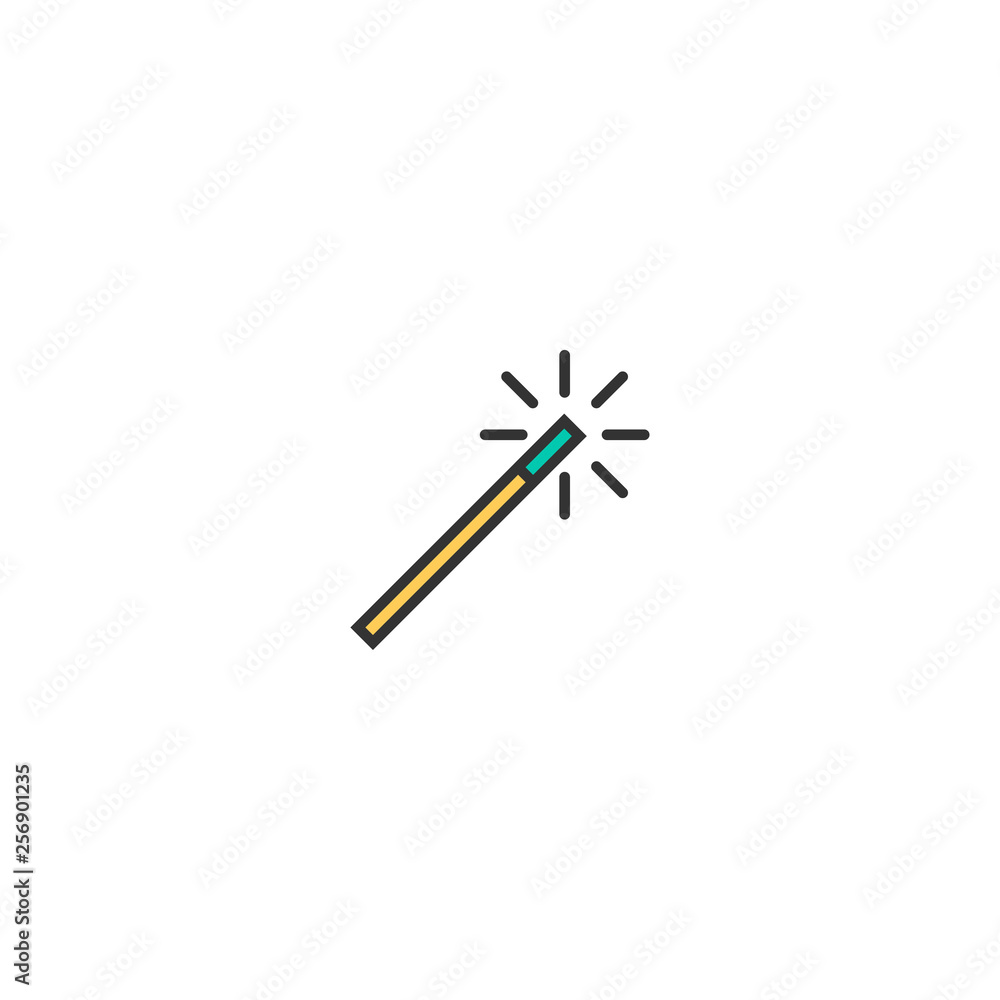 Magic Wand icon design. Essential icon vector design Magic Wand icon design. Essential icon vector design