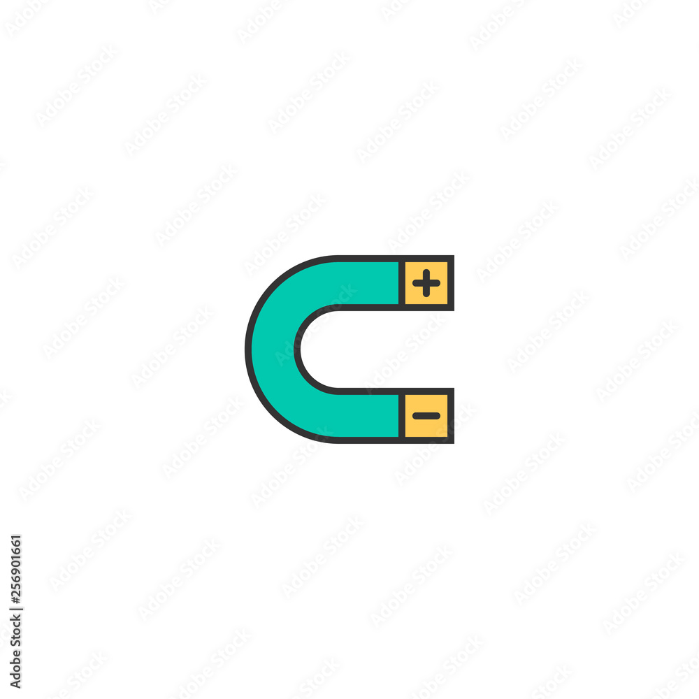 Magnet icon design. Essential icon vector design Magnet icon design. Essential icon vector design