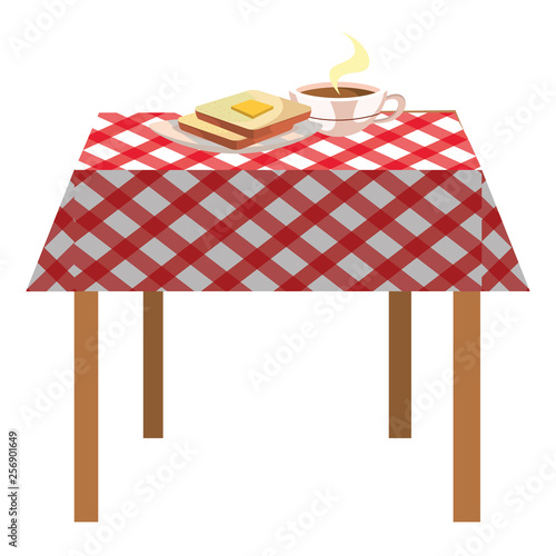 delicious tasty breakfast cartoon