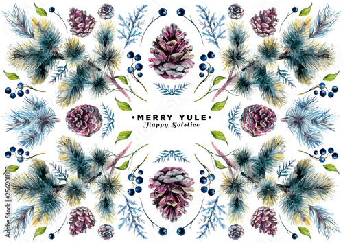 Watercolor Christmas Card