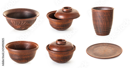 Obraz na plátne set of new earthenware