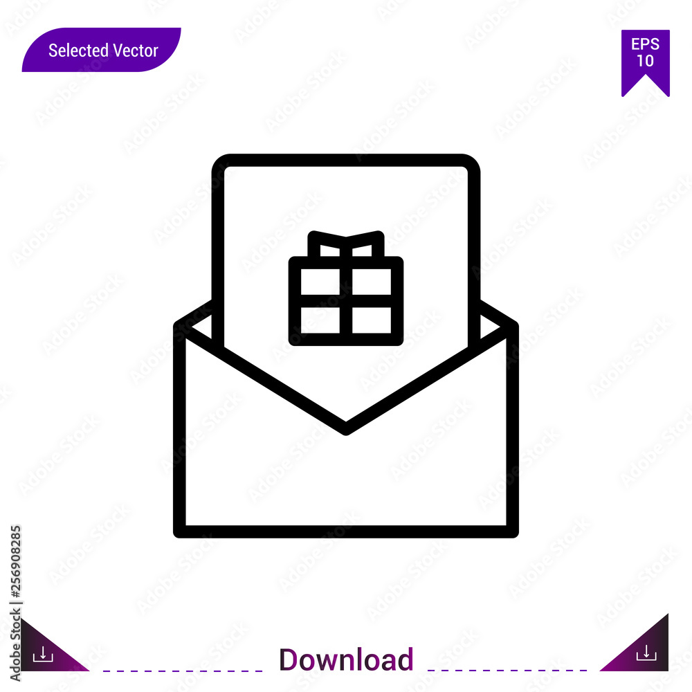 letter vector icon. Best modern, simple, isolated,Gift, flat icon for website design or mobile applications, UI / UX design vector format letter vector icon. Best modern, simple, isolated,Gift, flat icon for website design or mobile applications, UI / UX design vector format