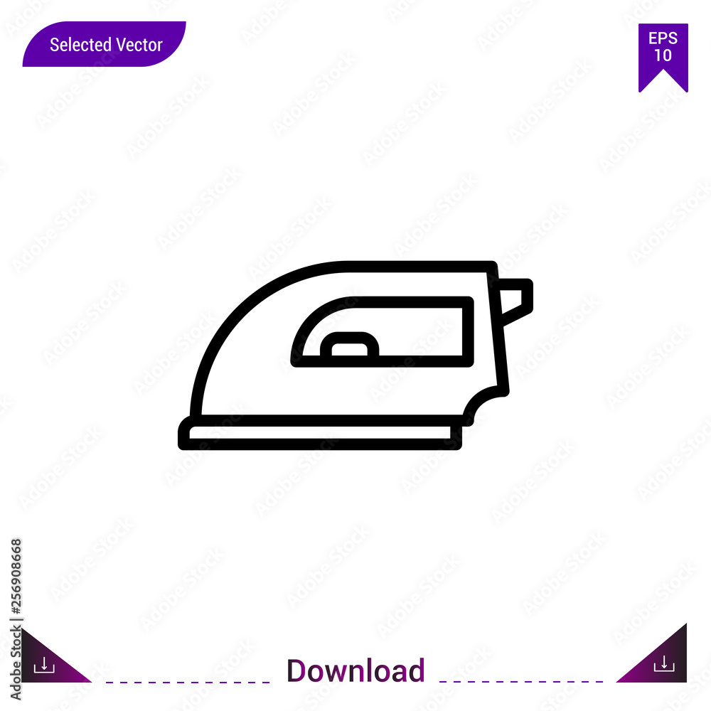 iron vector icon. Best modern, simple, isolated,laundry. flat icon for website design or mobile applications, UI / UX design vector format iron vector icon. Best modern, simple, isolated,laundry. flat icon for website design or mobile applications, UI / UX design vector format