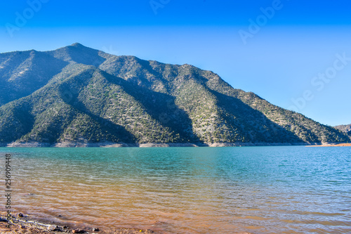 Panoramic View of Ouirgane Lake Marrakech, Morocco
