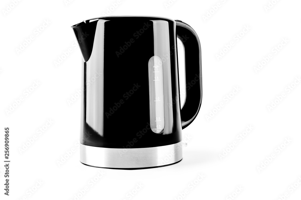 black electrical kettle isolated on white black electrical kettle isolated on white