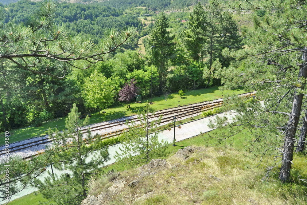 Railway in Mokra Gora, Serbia Railway in Mokra Gora, Serbia