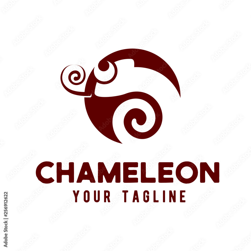 Chameleon logo design concept