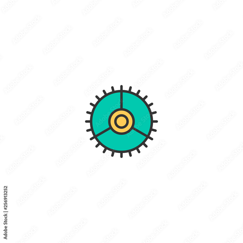 Fototapeta premium Settings icon design. Essential icon vector design