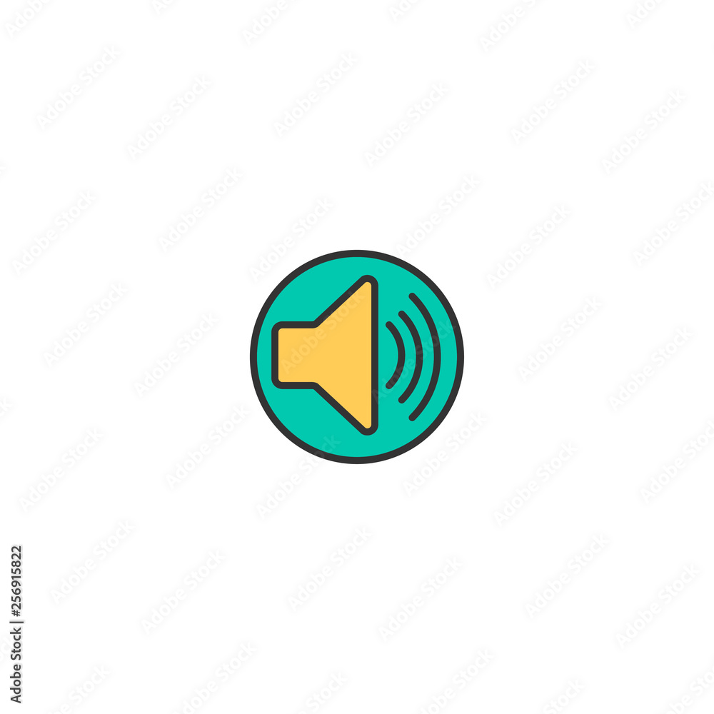 Speaker icon design. Essential icon vector design Speaker icon design. Essential icon vector design