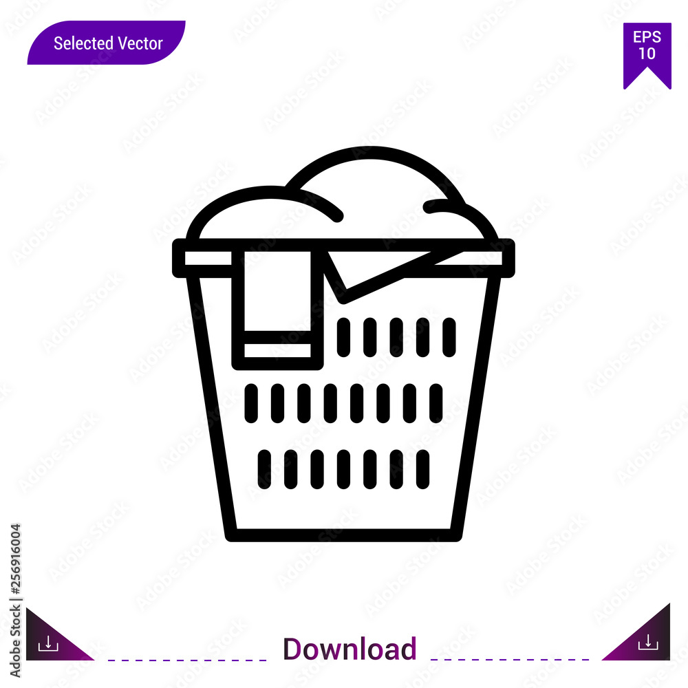 basket vector icon. Best modern, simple, isolated,laundry. flat icon for website design or mobile applications, UI / UX design vector format basket vector icon. Best modern, simple, isolated,laundry. flat icon for website design or mobile applications, UI / UX design vector format