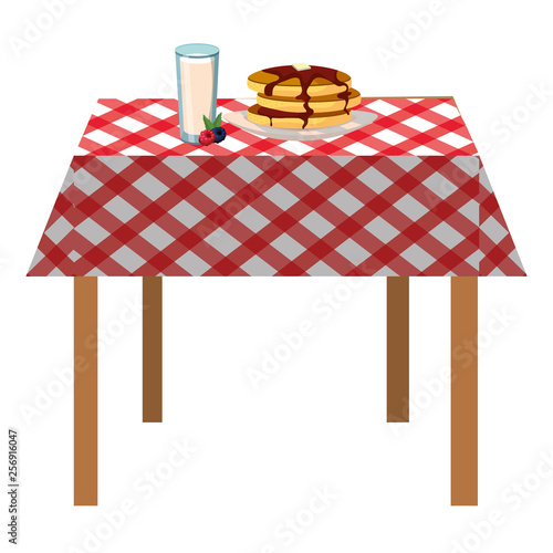 delicious tasty breakfast cartoon