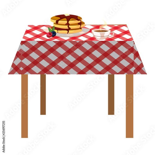 delicious tasty breakfast cartoon