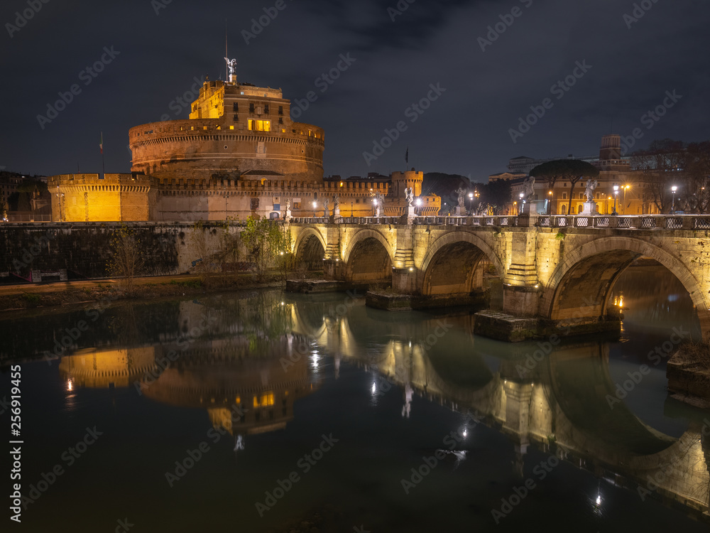 Bridge over Tiber to the Castel Sant Angelo