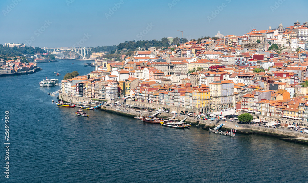 Porto cityscape on sunny day