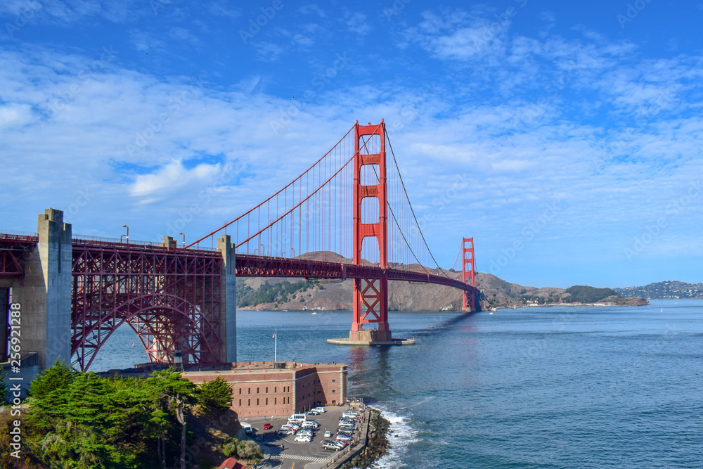 Fototapeta premium The Golden Gate Bridge Seen From Fort Point, San Francisco, California