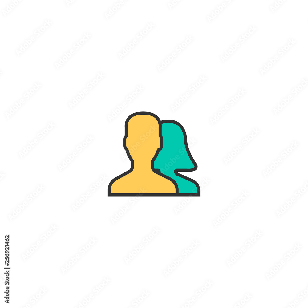 User icon design. Essential icon vector design User icon design. Essential icon vector design