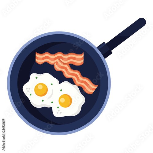 delicious tasty breakfast cartoon