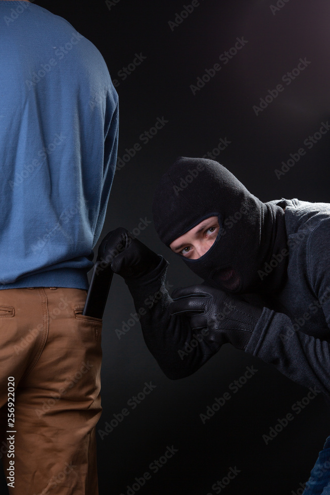 Thief steals man from wallet pocket Thief steals man from wallet pocket