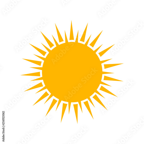 Sun icon. Modern weather icon. Flat vector symbols