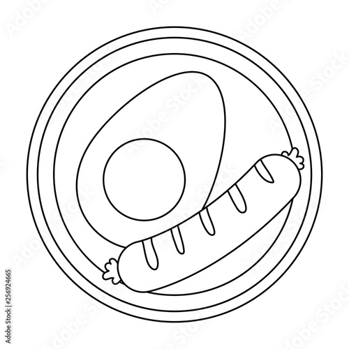 delicious tasty breakfast cartoon